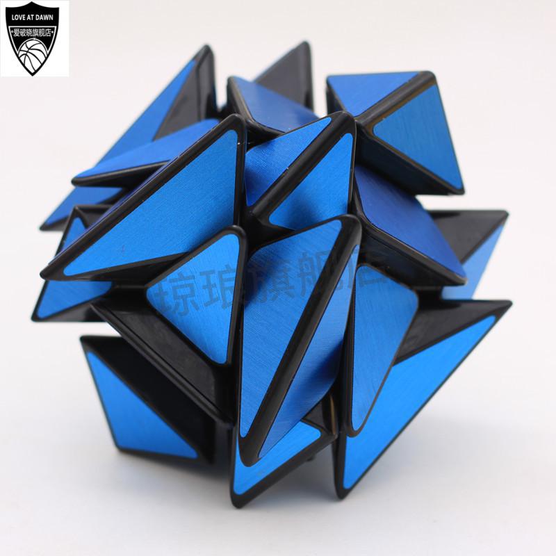 鬼魔魔方zcube星空鬼魔图案三阶异形顺滑涂鸦魔方超难三阶异形魔方3阶