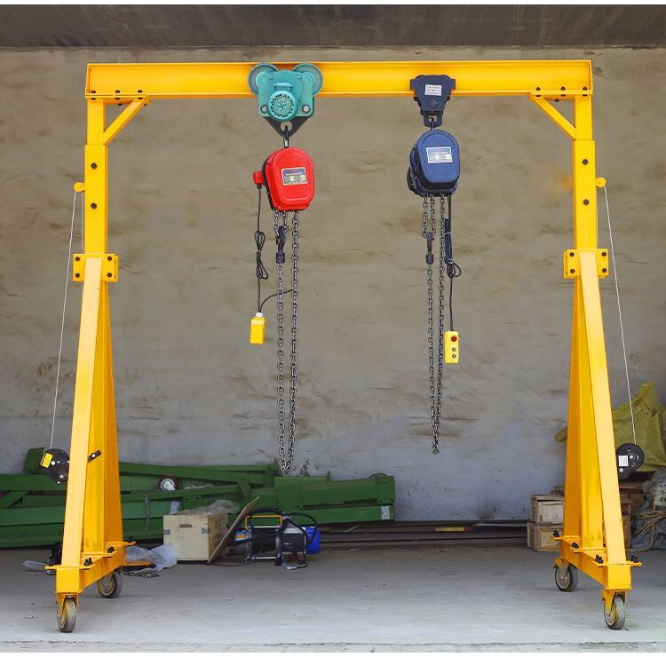 派诺特小型移动龙门架工字钢吊架龙门起重机提升机吨微型龙门吊升降