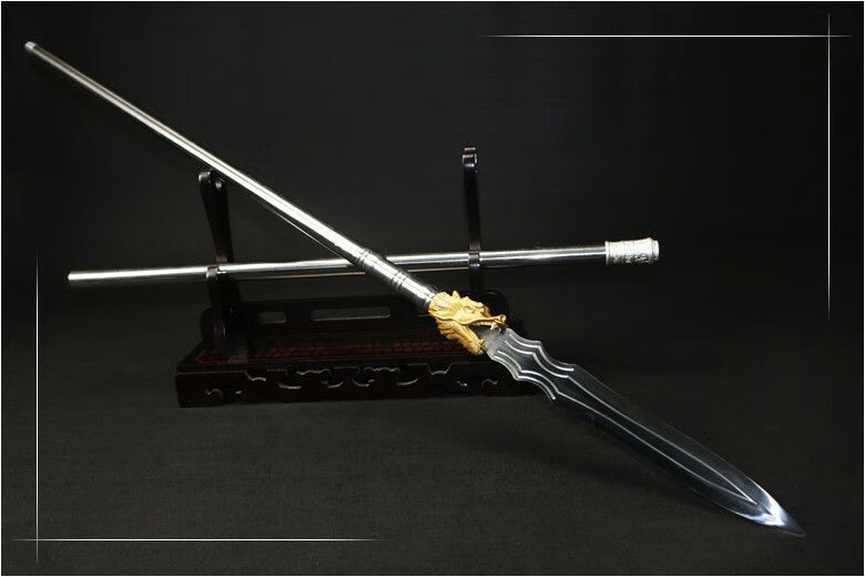 60小米(mi)生态通用市花纹钢赵云枪霸王枪红缨枪头武术长矛宝未