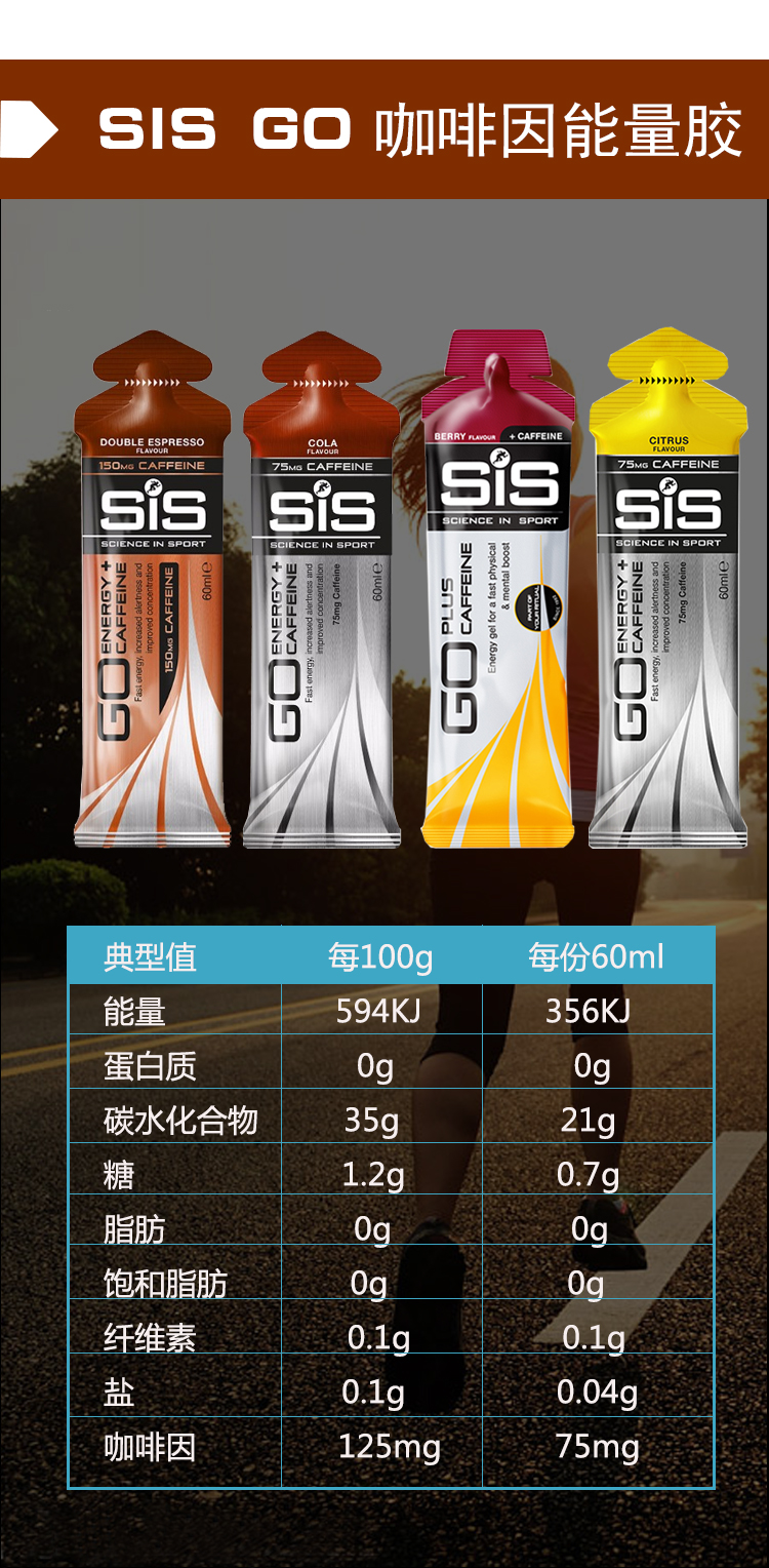 5折英国sis英国sisisotonicenergygel能量胶多规格游泳骑行跑步马拉等