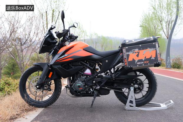 适用于ktm390adv三箱边箱尾箱架改装护杠快拆保护铝合金 橙色护杠
