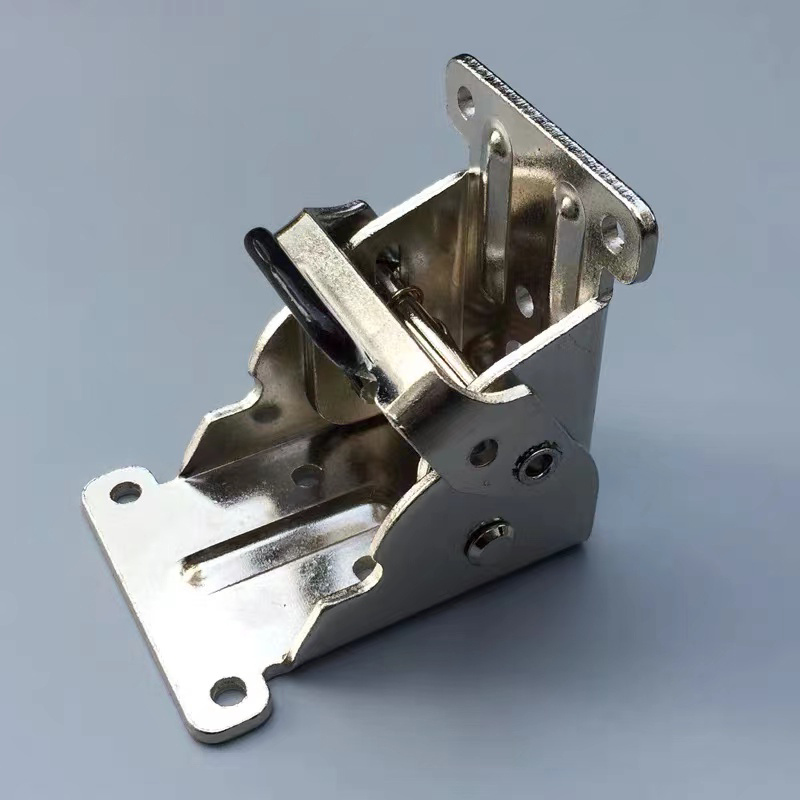 90度自锁折叠合页铰链茶几餐桌床腿腿家具不锈钢五金连接配件 90度