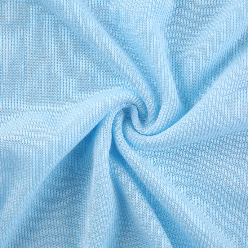 sweetown夏季轻薄遮阳bi备长袖短款上衣女木耳边纯色半透明t恤潮蓝色