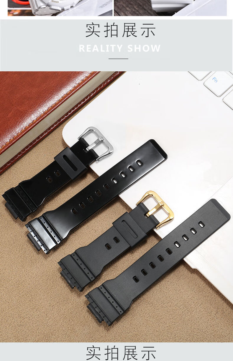 适用卡西欧babyg橡胶手表带女ba110112100130替换硅胶表带粉红色亮光