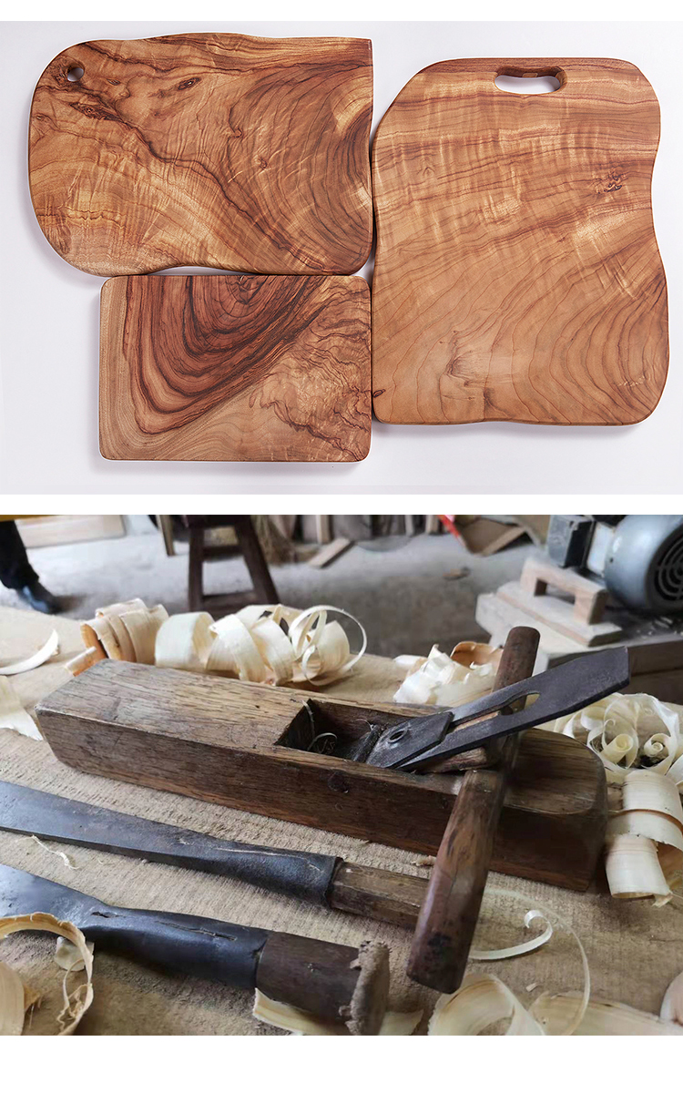 家用切菜菜板湖海砧板香樟木整木砧板菜板实木家用防霉切菜板海35x50x