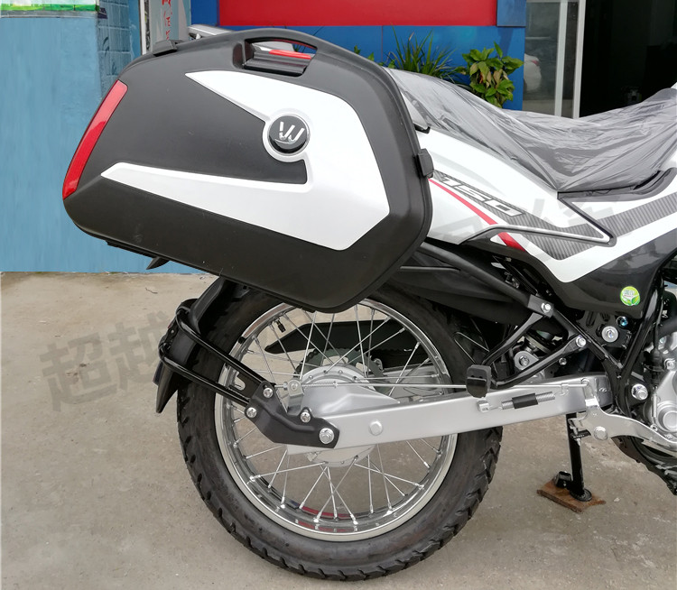 适用于豪爵越野nk150摩托车快拆边箱支架挂箱侧箱三箱后备箱改装件二