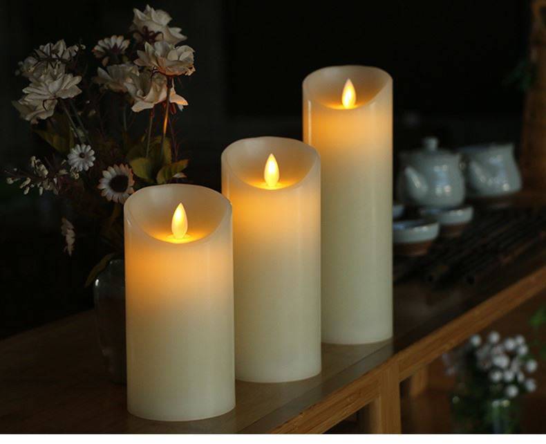 白蜡烛仿真清明节祭祖用的上坟灯祭奠扫墓用品长明灯led b58至石蜡