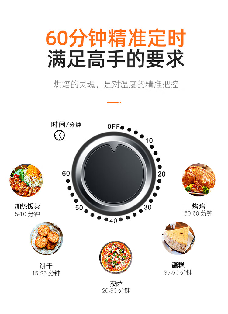 雅迪tokre烤箱25l电烤箱家用25升小型多功能12l全自动烘焙机烤蛋糕