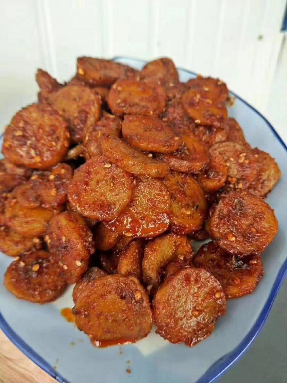 青春味道手工美食麻辣面筋圈烤面筋辣条下酒下饭健康网红面筋零食 蒜