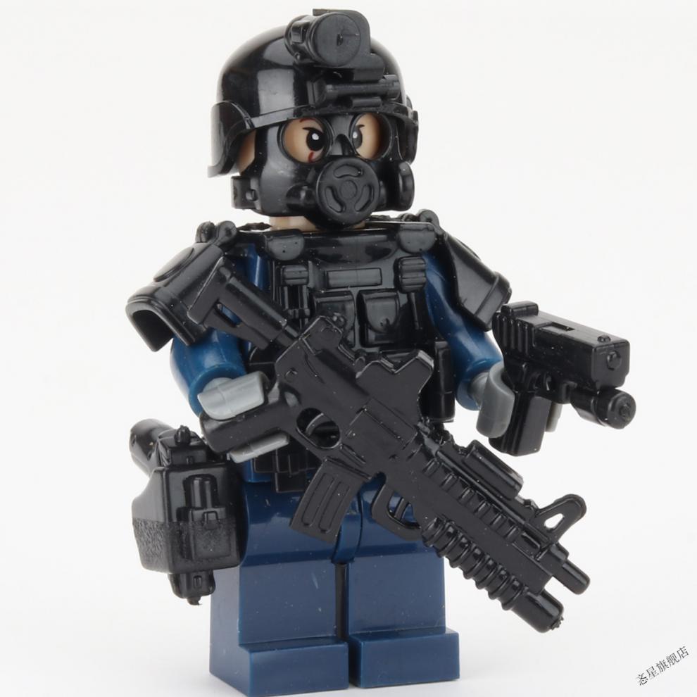 乐··高(lego)moc第三方军事城市警察人仔特种兵防爆特警人偶士兵