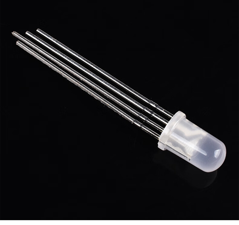 5mmf5全彩rgb高亮led灯雾状红绿蓝三色共阴阳四脚发光二极管透明共阳