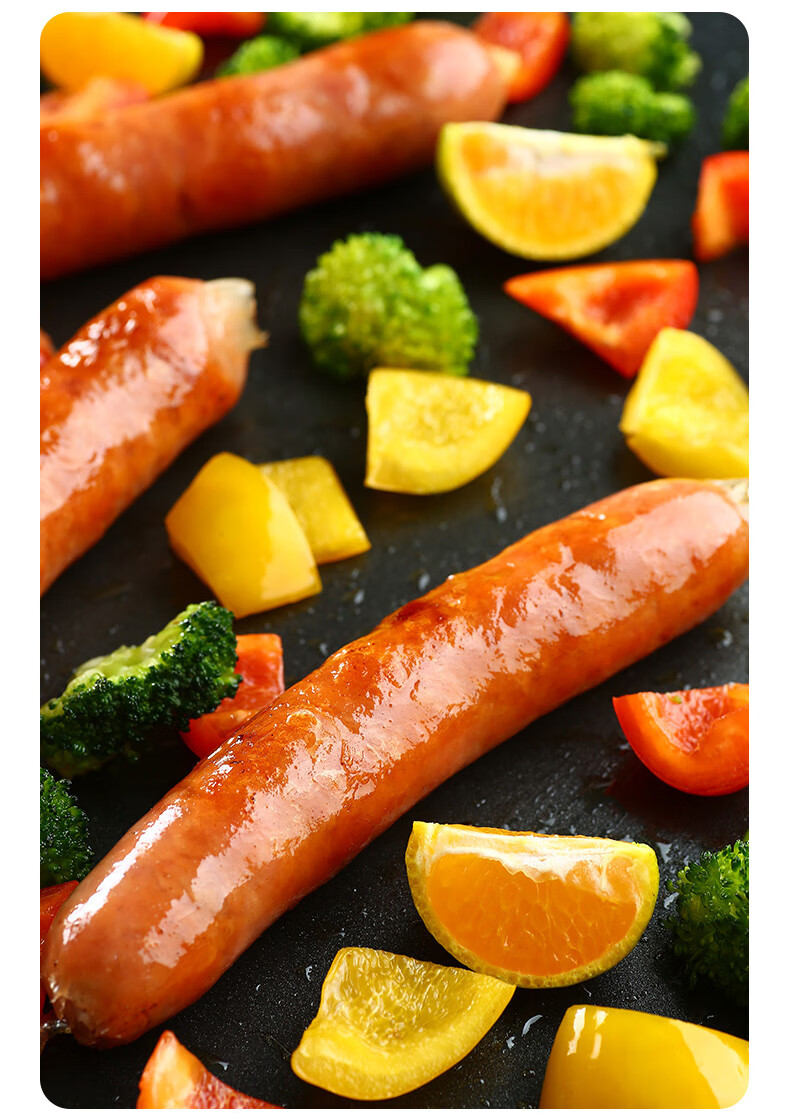 鹏程京味肉肠地道肠 700g*3包 火山石烤肠香肠纯肉肠热狗肠火腿肠