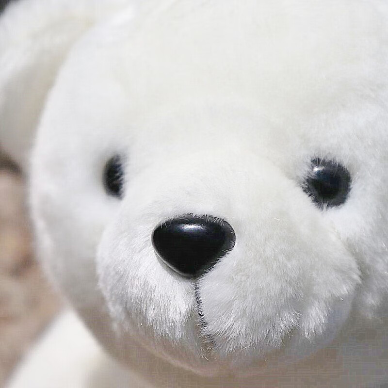 大白熊玩偶 创意可爱北极熊毛绒玩具海洋馆白熊公仔玩偶迷你小号娃娃