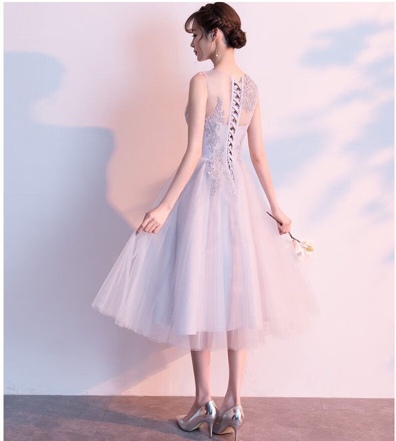 主持人礼服女初中生高中学生少女钢琴中学生演出服少成人礼初高中生