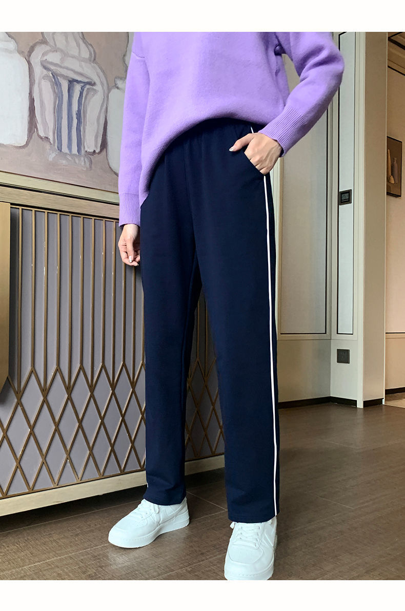 奇骏鼠适合1-16岁小孩子小女孩夏天穿的校服裤子中学生一条杠两道杠