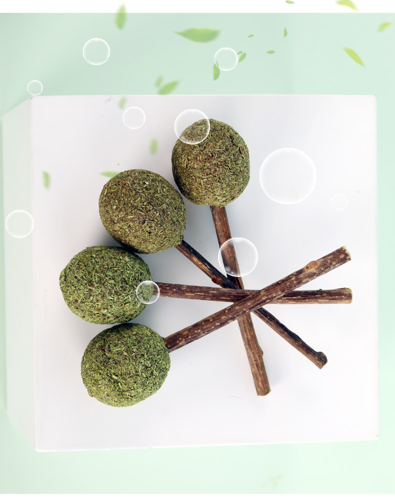 怡亲猫草猫薄荷棒棒糖猫零食 去毛球磨牙洁齿清新口气 猫薄荷230ml*3