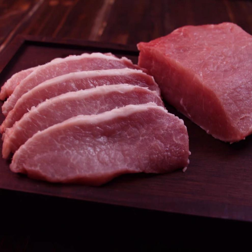 顺丰新鲜黑猪里脊纯瘦肉土猪肉黑毛猪坏单包赔黑猪里脊肉1斤