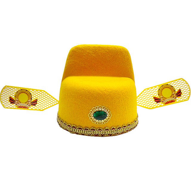 成人儿童状元帽子乌纱帽新郎官帽戏曲帽子道具古装帽古代秀才帽子状元