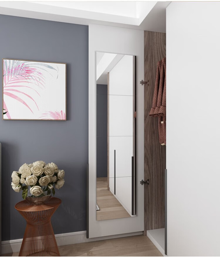 60穿衣镜衣柜内装贴柜门贴墙自粘软贴纸高清贴片化妆镜壁挂穿衣镜