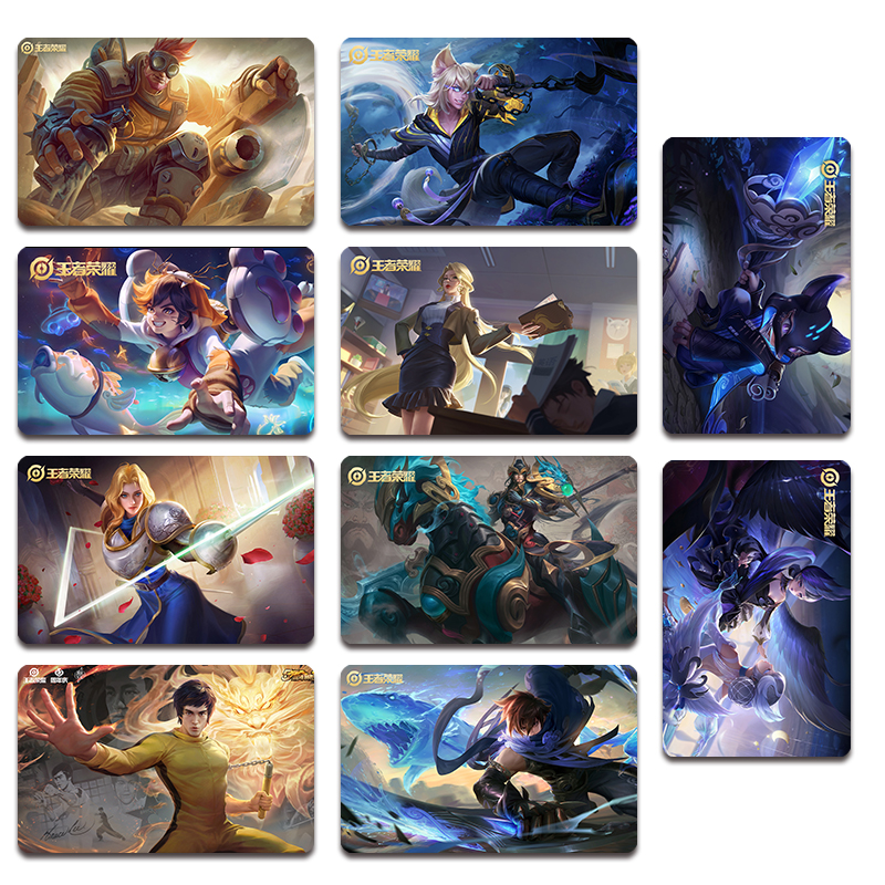 游戏周边英雄典藏传说限定肤学生公交水 hmd王者荣耀卡贴16款 磨砂