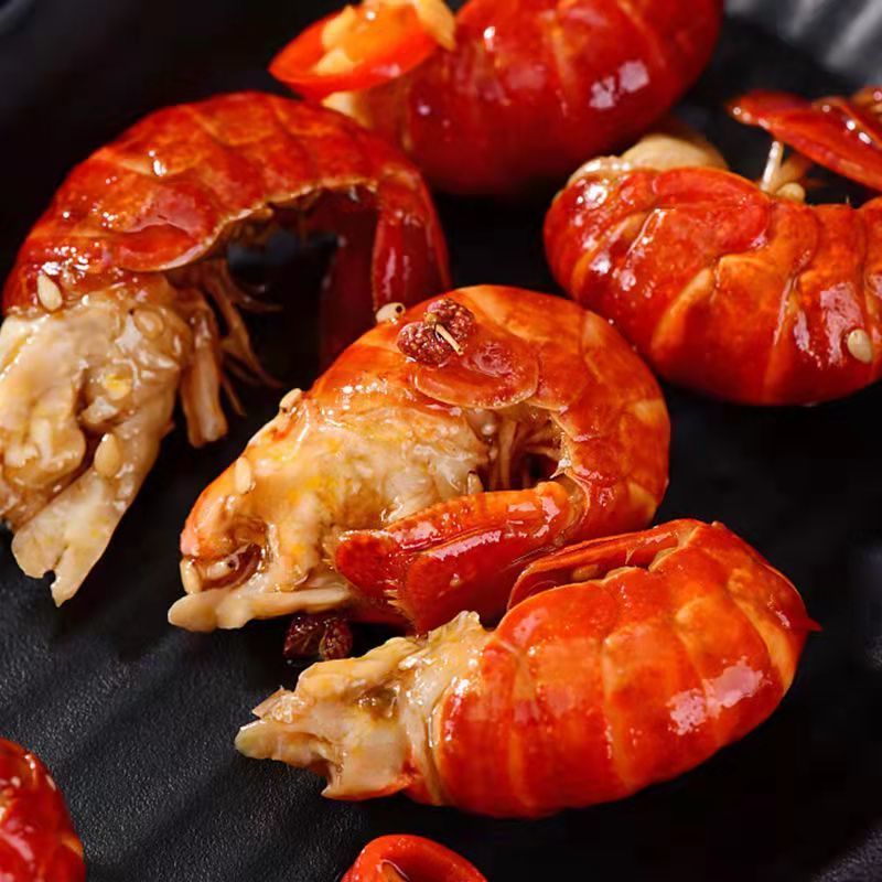 莱克大号麻辣小龙虾尾即食熟食零食盒装网红海鲜小吃 莱克即食麻辣小