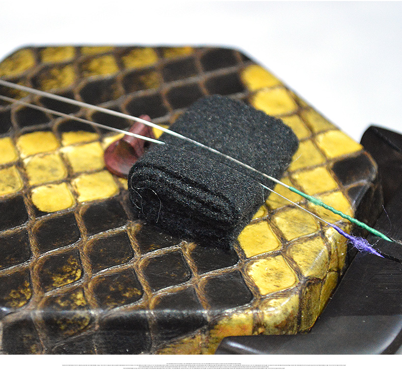 二胡滤音垫 羊毛呢滤音垫 呢子音垫 止音垫 二胡音垫琴 黑色羊毛尼