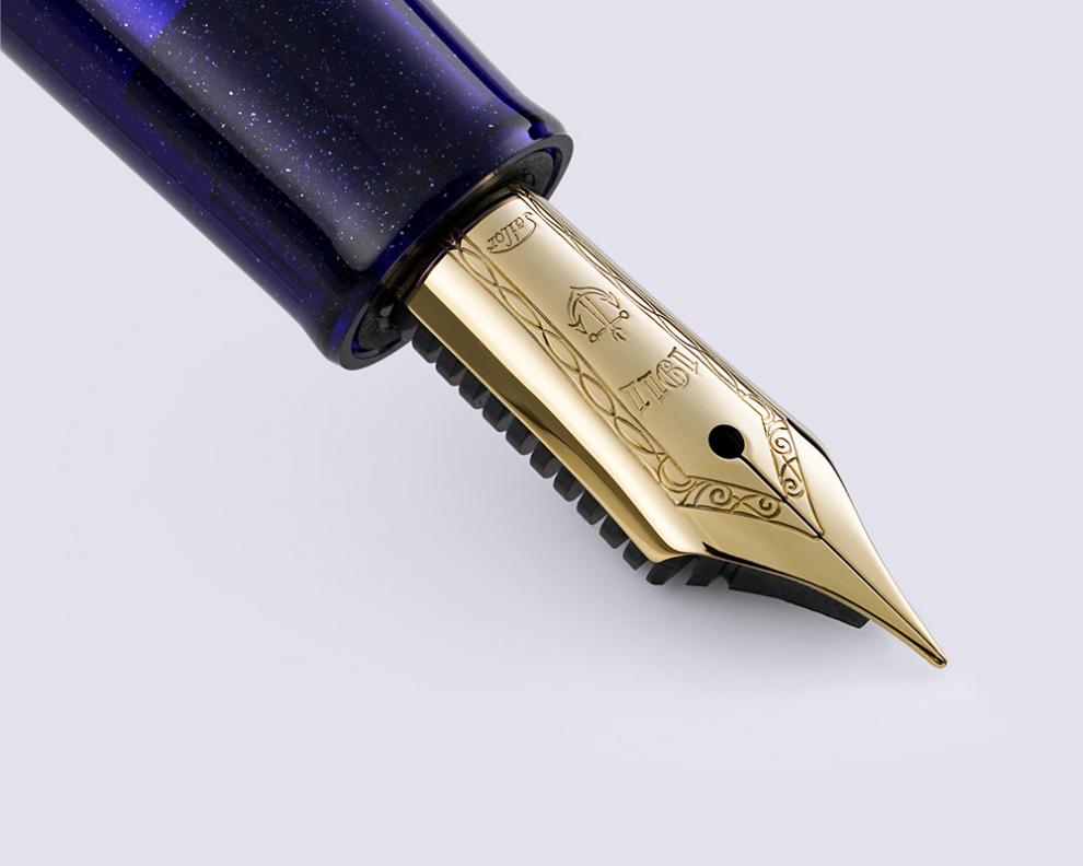 日本写乐 四季织 长研刀钢笔 冬之星辰 星屑 樱花粉深秋红11-0500二次