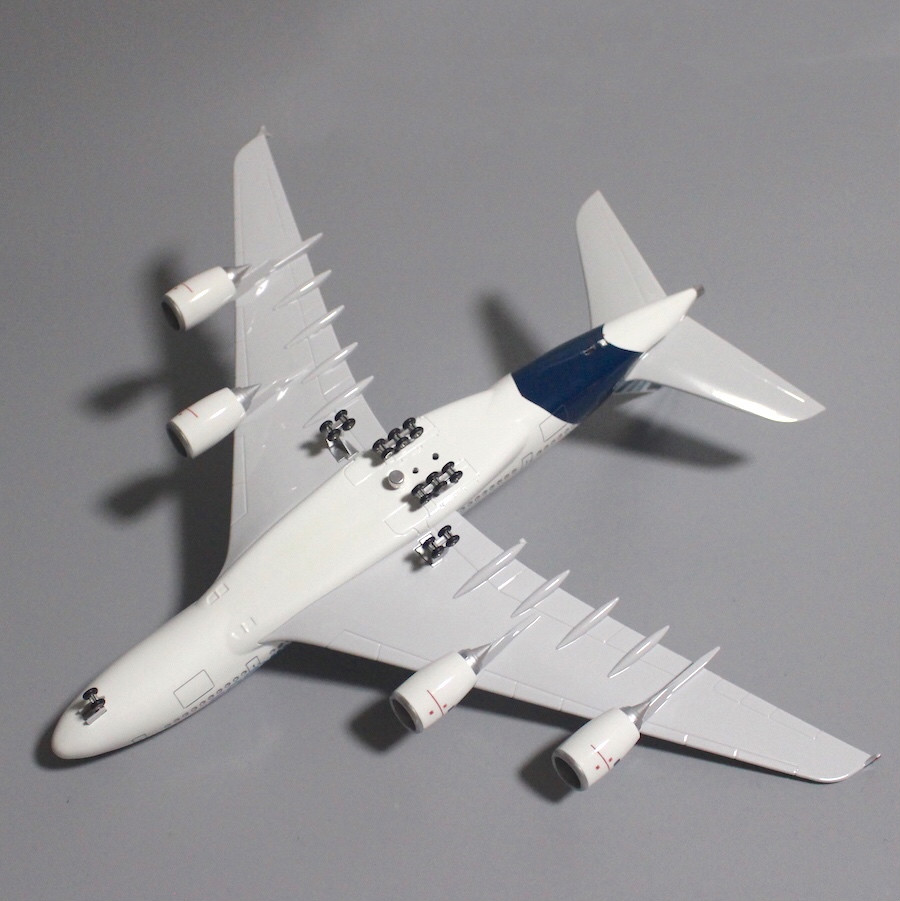 空客a380飞机模型全系仿真46cm带轮子带灯收藏摆件模型 马航a380高配