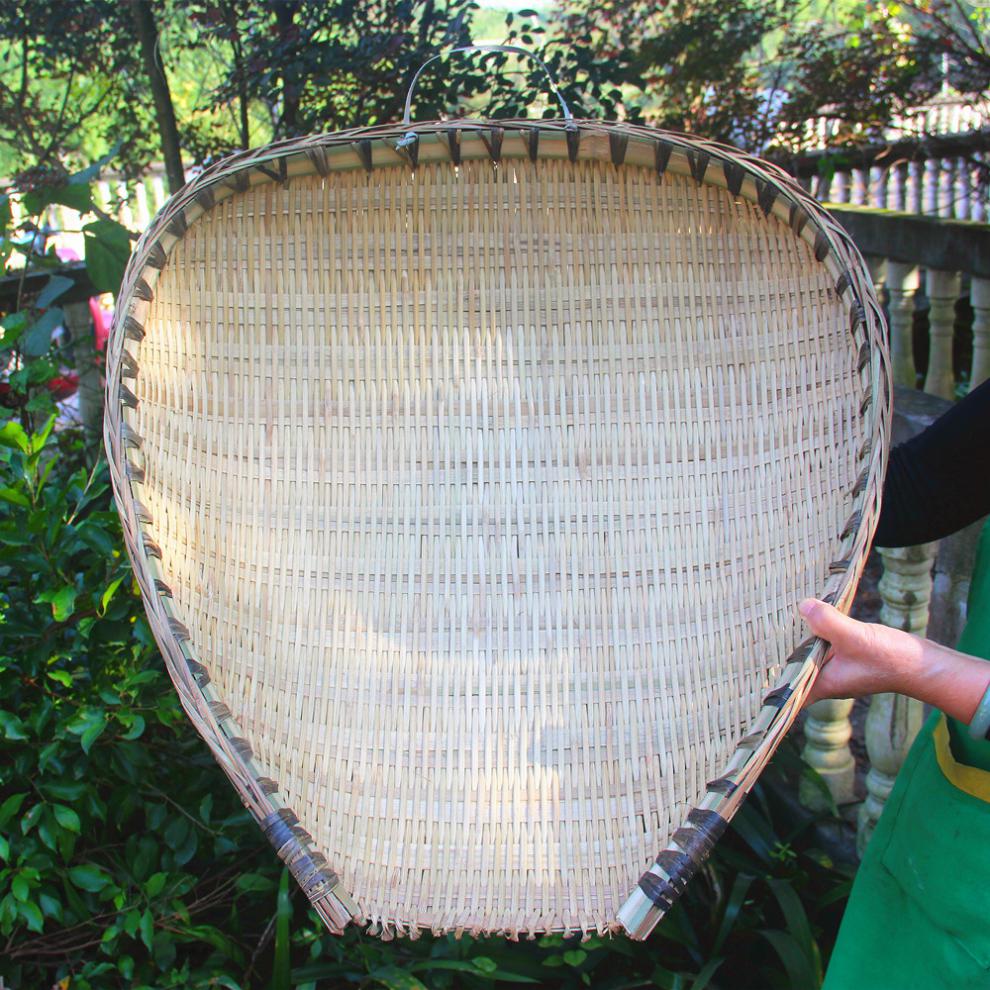 竹编制品四川竹编筲箕簸箕家用竹制品竹筛子淘米沥米洗菜晾晒收纳竹篮