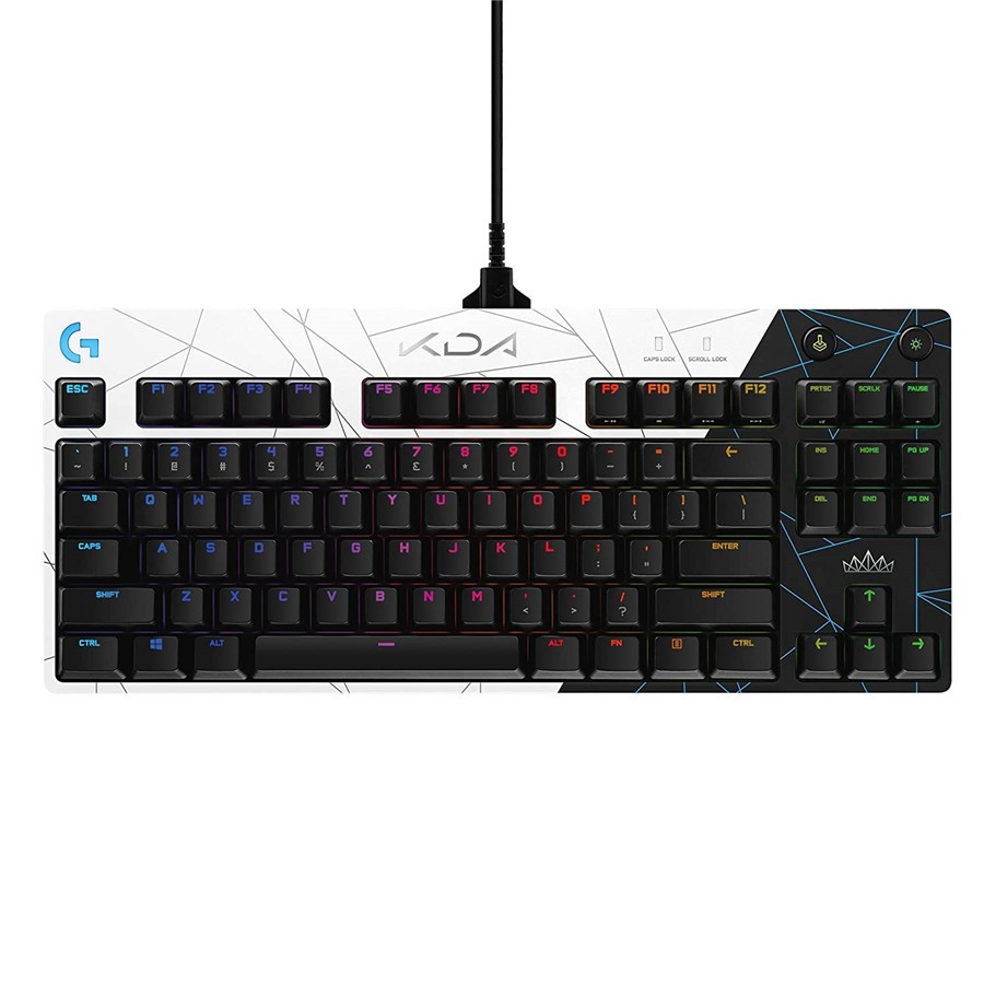 罗技(g)罗技(logitech)g pro k/da机械游戏键盘便携 rgb背光键英雄