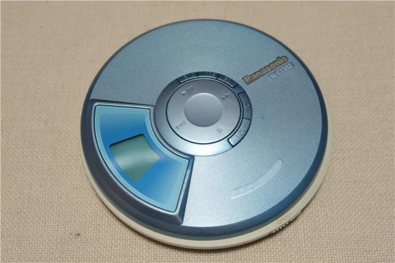 日本原装松下cd机随身听怀旧老式walkman学外语hifi音质银蓝色松下ct