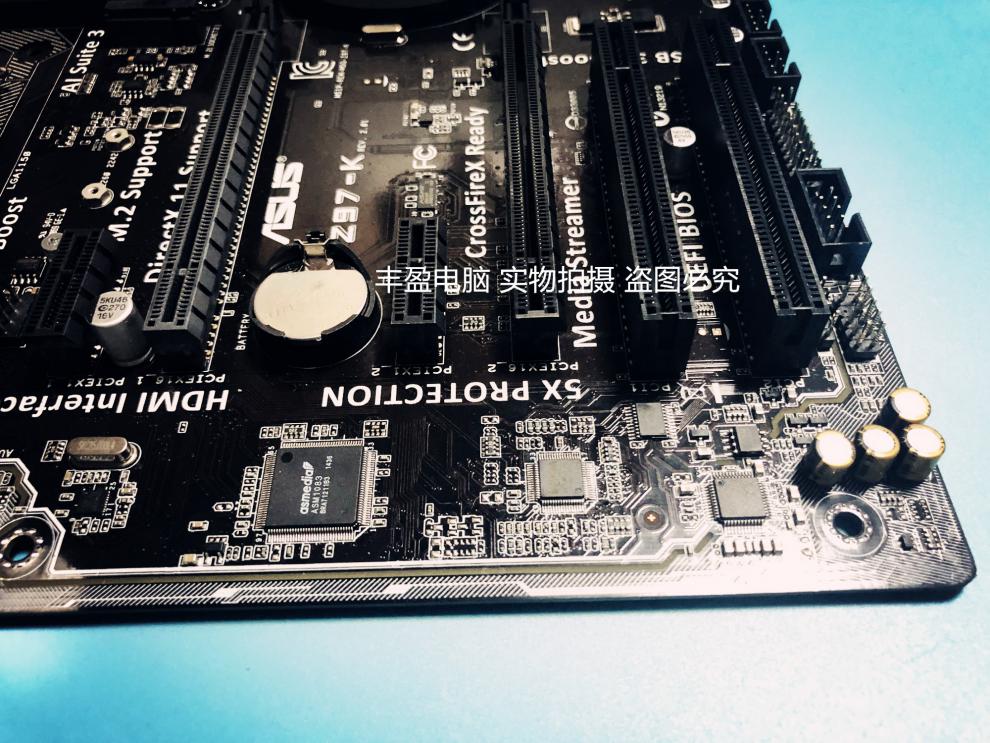 z97主板/华硕 z97-k r2.0支持4代cpu z97-a pcie可转8个sata 深蓝色