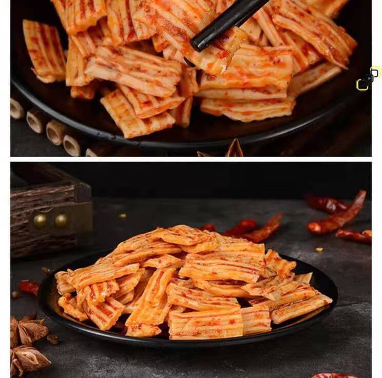 劲爽凉皮麻辣网红小吃美食零食香辣脆爽凉皮辣片食品批发怀旧辣条