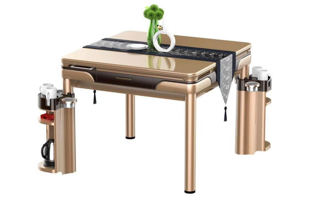 高品质麻将机新款静音全自动麻将机家用餐桌折叠两用茶楼棋牌电动四口