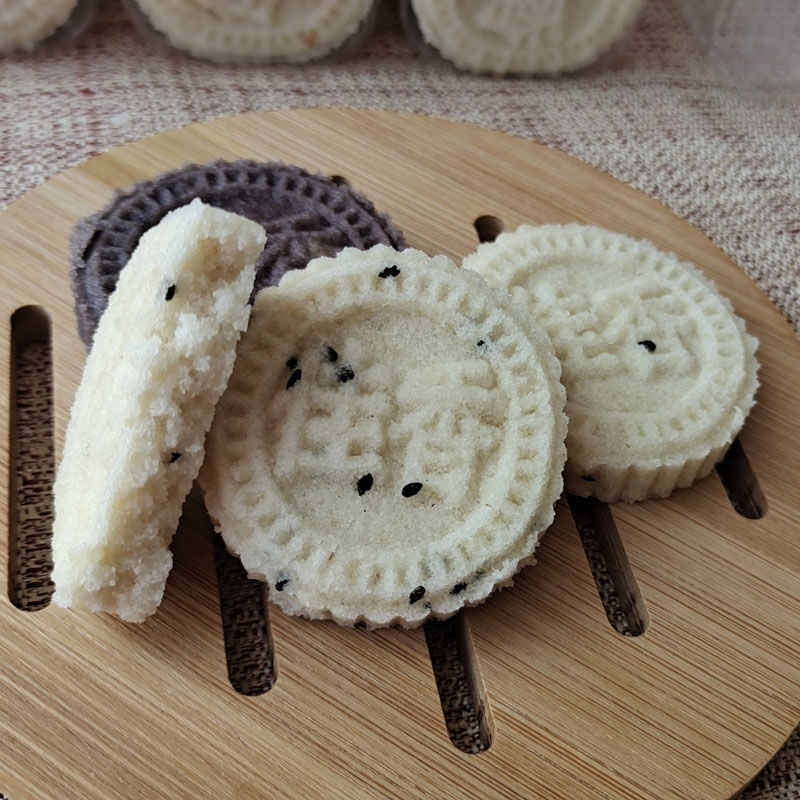 糯米饼印饼 传统米饼 零食休闲饼干 广西特产糕点花生芝麻饼 白糯米饼