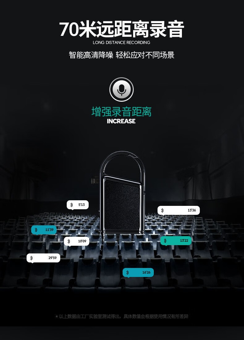 远燕录音笔微型隐蔽远程录音器设备神器微型随身便携式超长待机大容量