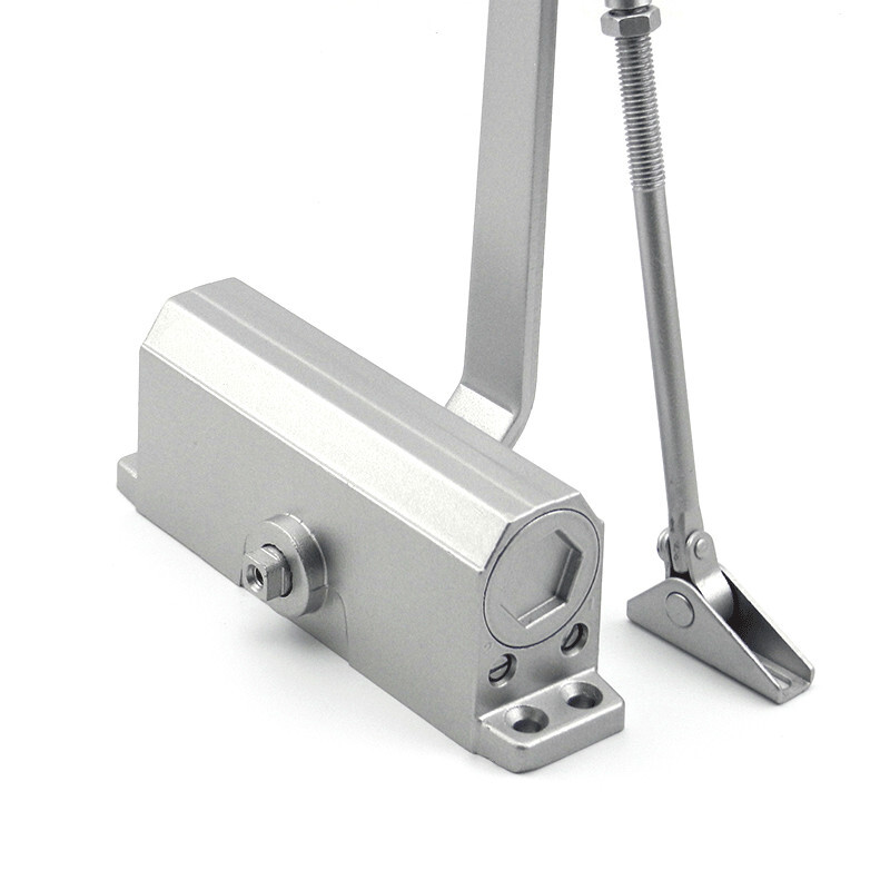 闭门器大号双段调速液压缓冲关门器kg回位弹簧602承力2545kg孔距13220