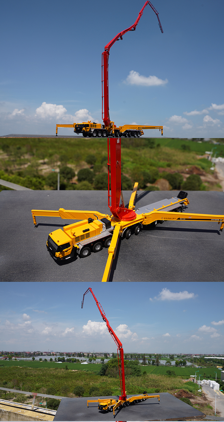 原厂三一重工模型150sany86米混凝土泵车水泥搅拌车合金工程机械模型