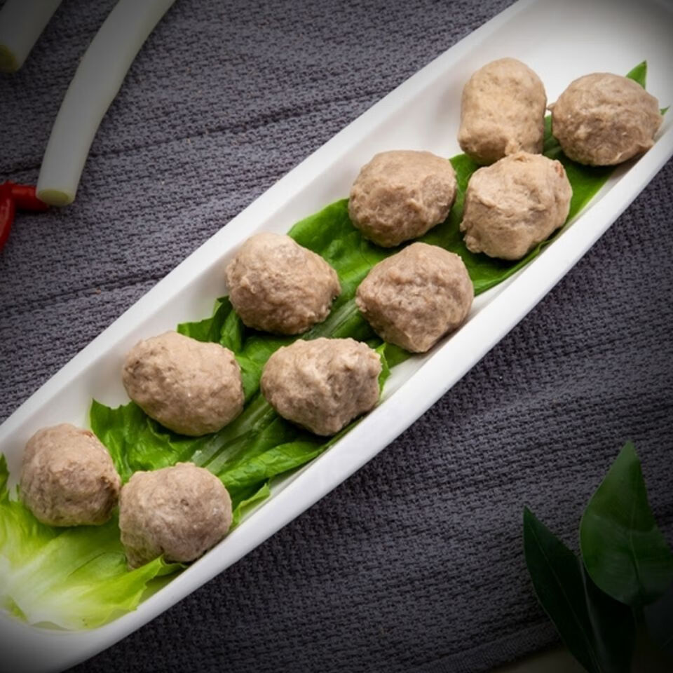 桂冠贡丸 900克 猪肉丸子 台式豆捞火锅 关东煮串麻辣烫冒菜冷冻食品