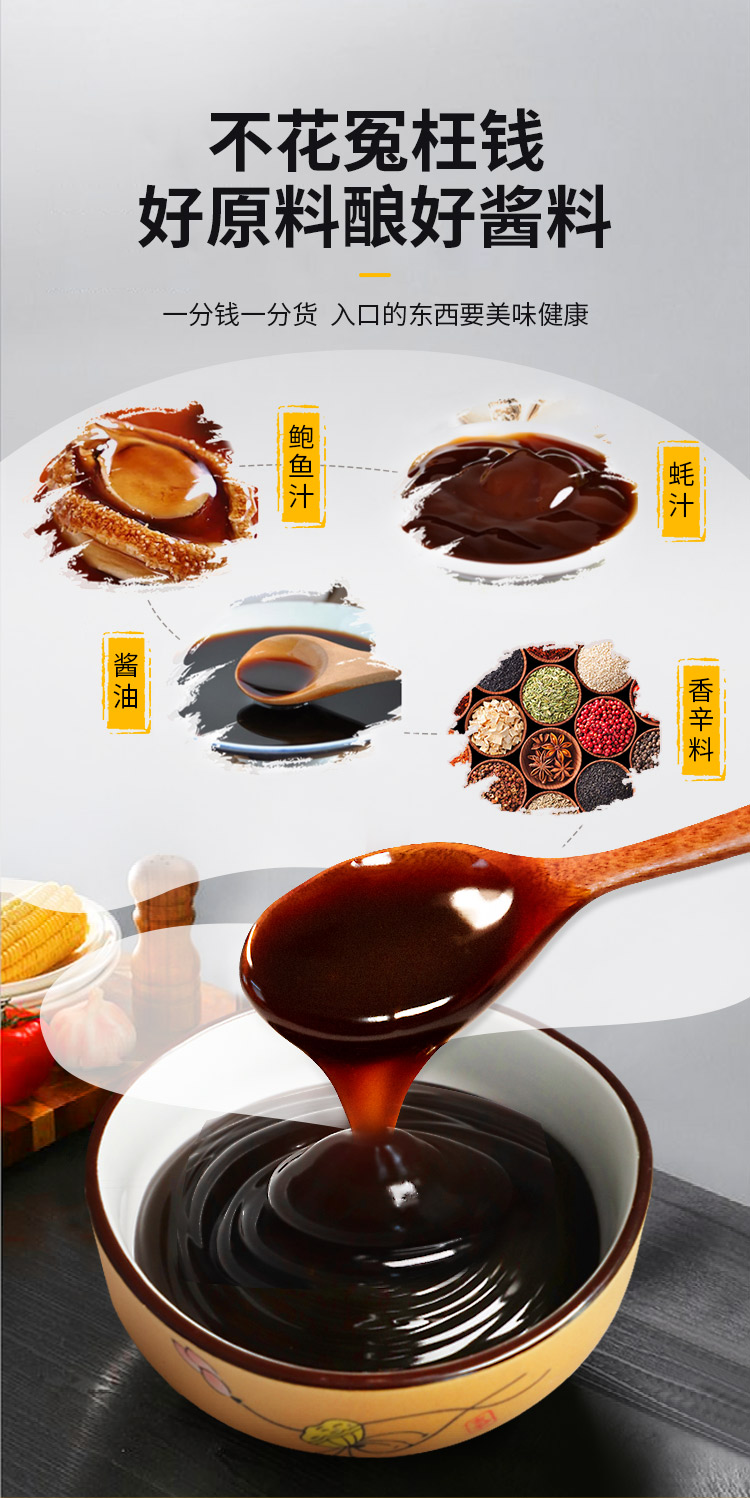 馋食光黄焖鸡酱料黄焖酱汁家用调料黄焖酱配方商用料理包 【3袋165g装