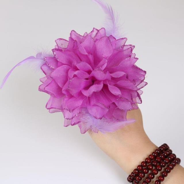 尚莱明广场舞蹈用品手腕花舞蹈花头花手指花儿童节表演手花道具万圣节