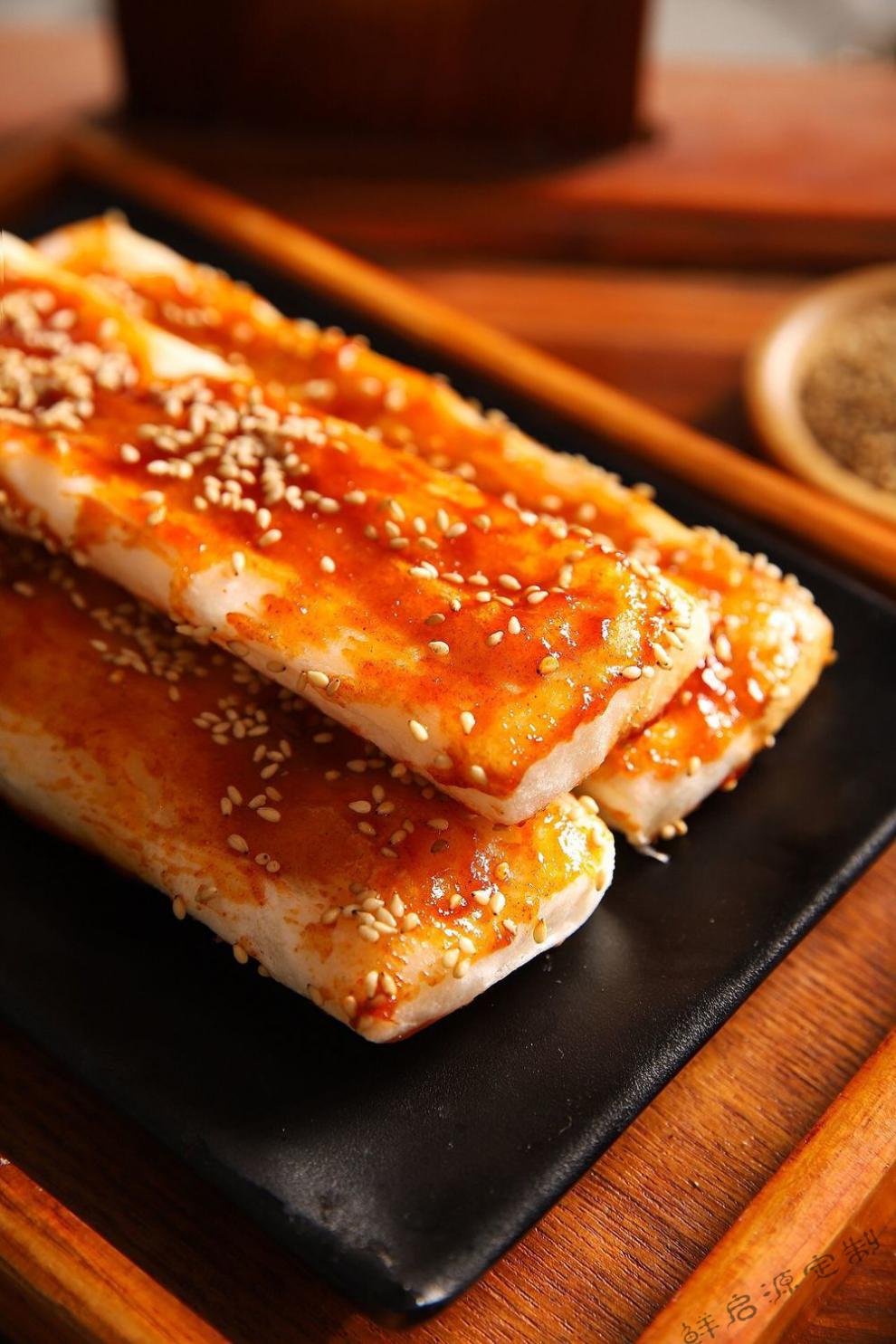 韩式网红脆皮年糕条片批发手工烧烤油煎年糕甜辣酱宁波特产 30根