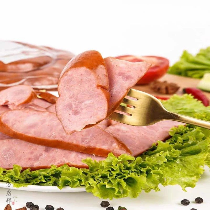 京品优选大块肉看得见俄罗斯风味香肠400g无淀粉俄式纯肉盘肠火腿即1