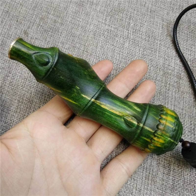 纯手工有手感 木雕弹弓竹节造型实木扁皮筋专用弹弓纯手工雕刻木头弓