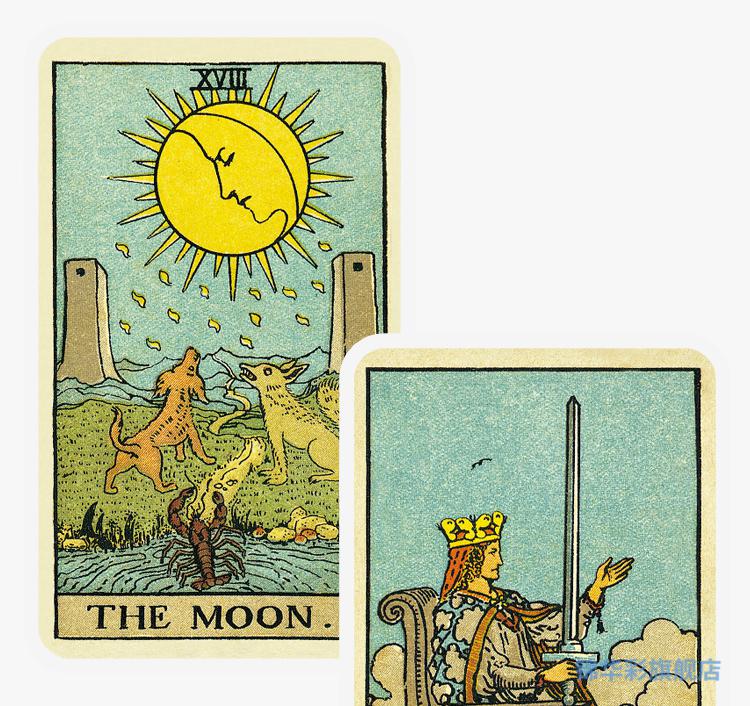 【闪电发货】韦特塔罗牌百年韦特塔罗牌新世纪金箔维特卡罗牌初学者