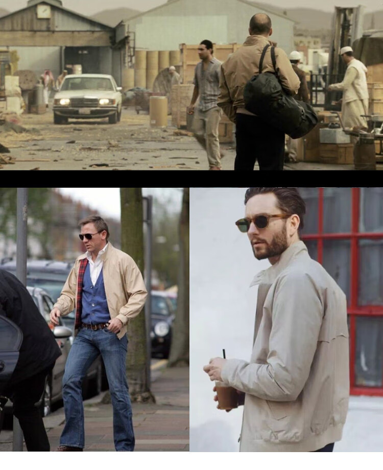 经典复古g9哈灵顿夹克男商务休闲通勤茄克 升级ykk拉链立领防风外套潮