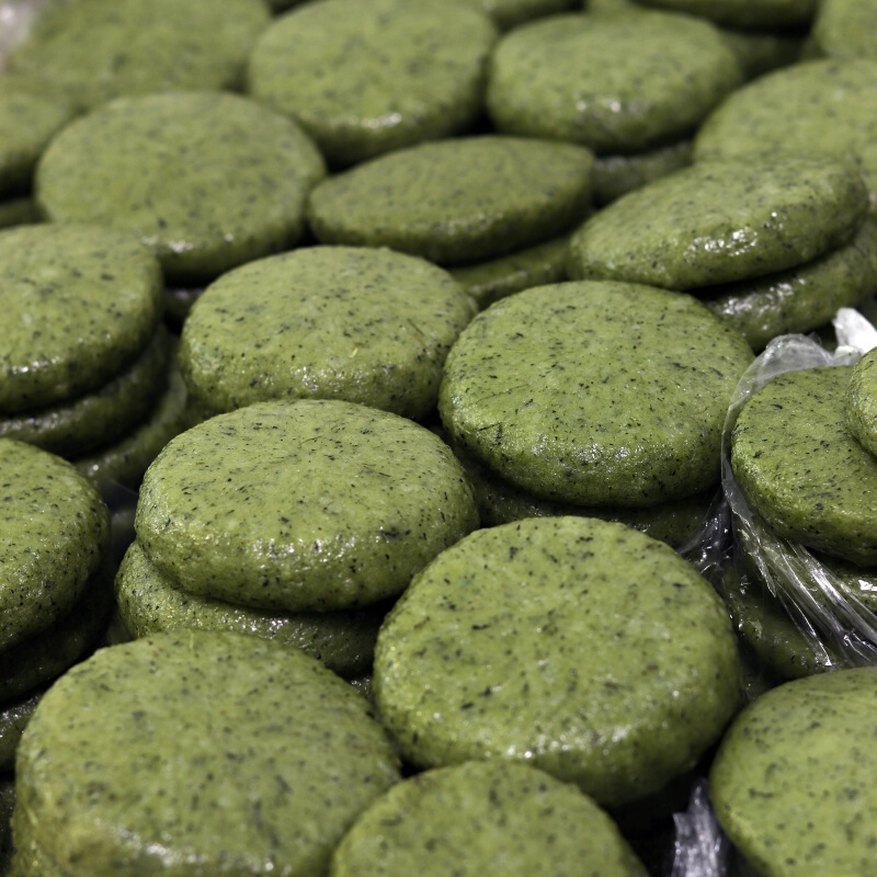 宓蝶 贵州艾草蒿草糍粑野菜糯米小米艾叶粑粑手工年糕湖南土特产小吃