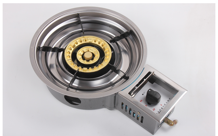 商用韩式火锅炉燃气嵌入式火锅灶生力液化气单灶火锅专用节能煤气灶