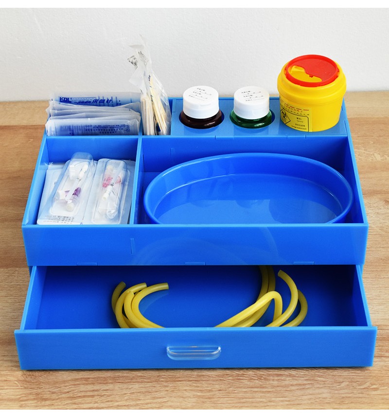 医院用台面治疗盘无菌换药盘消毒止血带发药盘护理输液收纳盒手柄抽屉