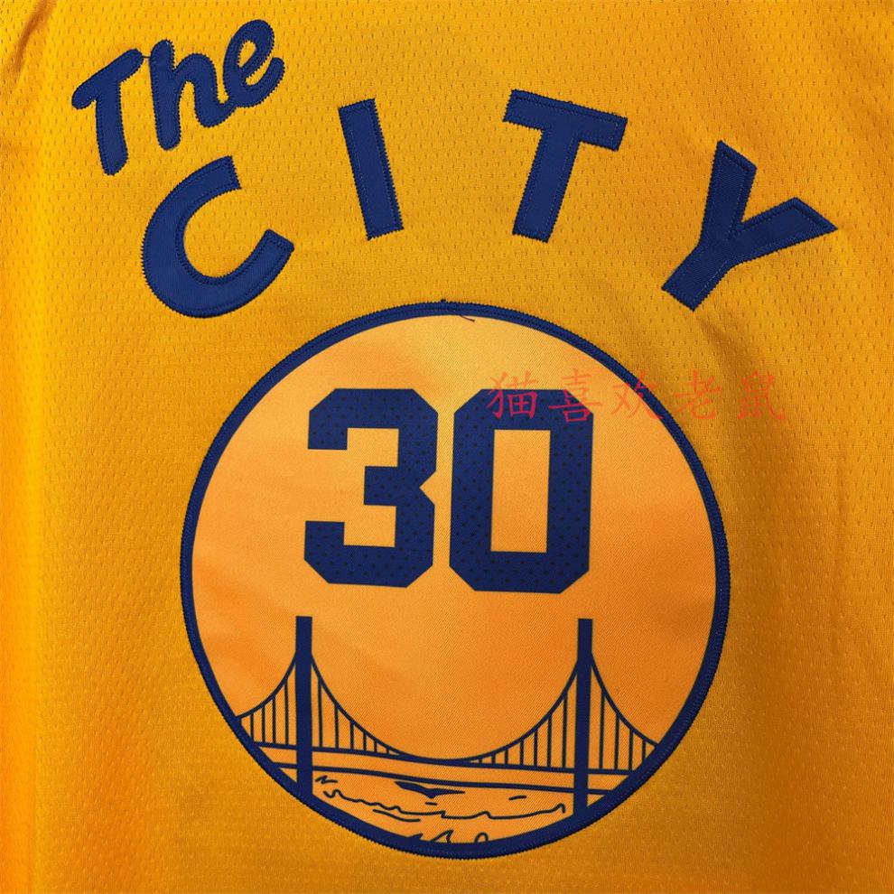 30号curry 库里 nba75周年 蓝色 刺绣球衣 23号格林黑色城市版75周年